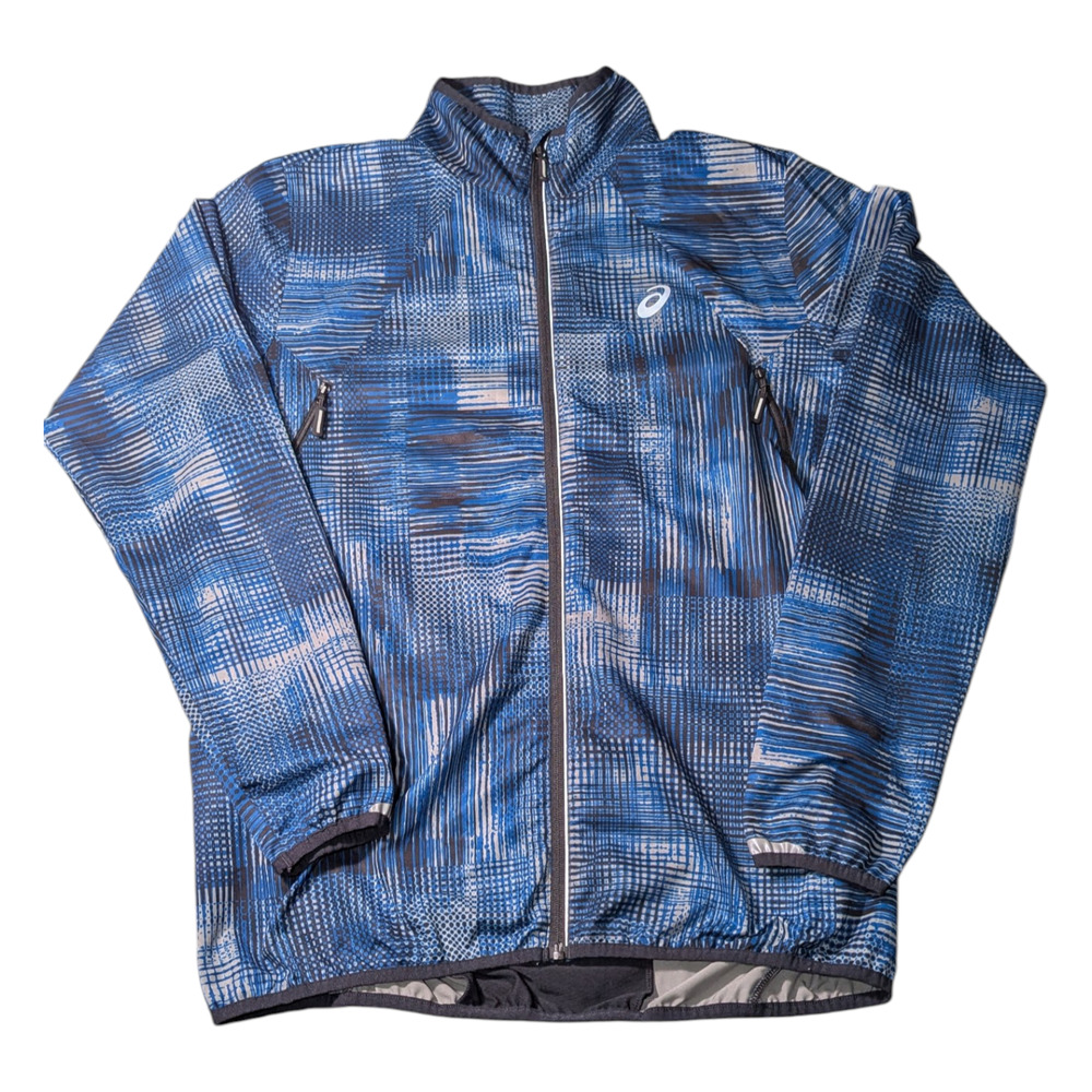 OASIS Athletic Style Jacket Geometric Design With A Blue Colorway Size Large XL